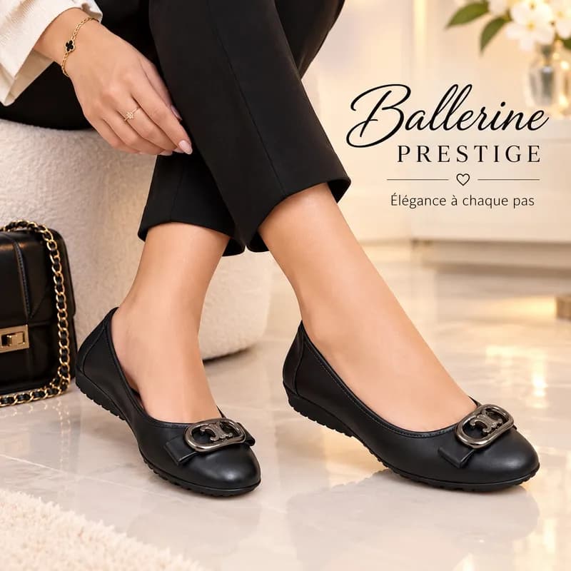 Ballerine Prestige — boucle dorée